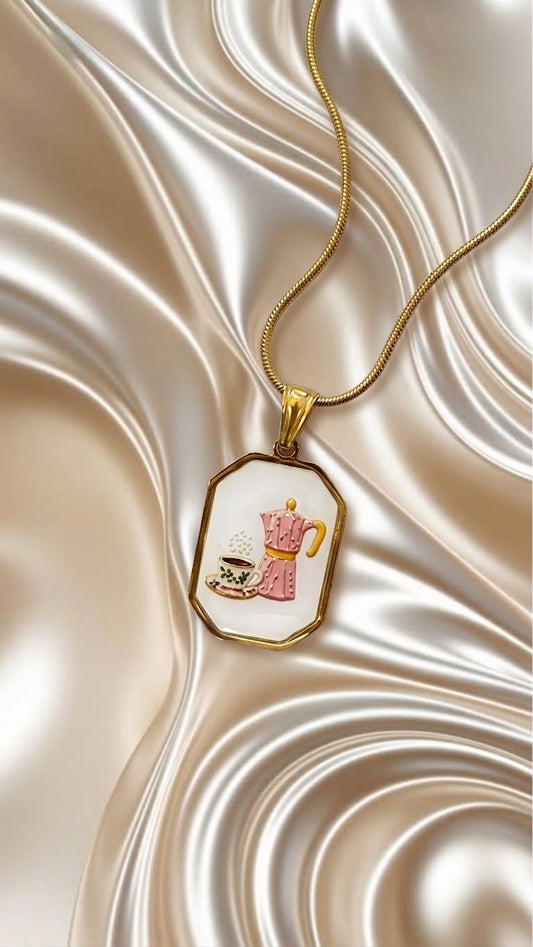 Collana con figura del caffè