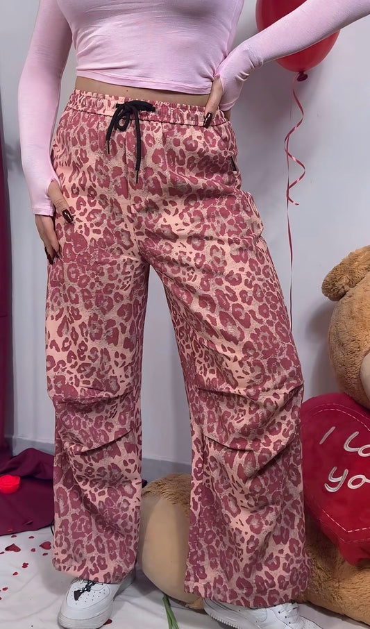 Pantalone Leopardato Pink
