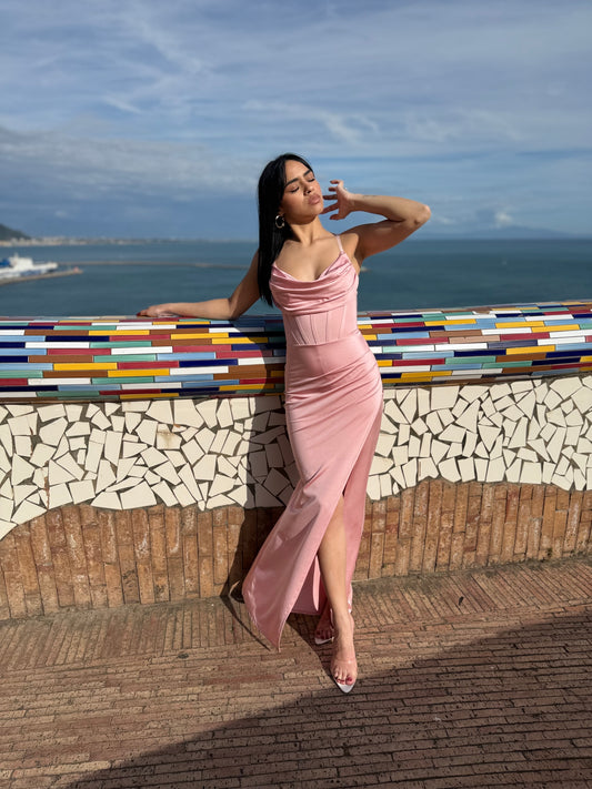 Abito elegante rosa