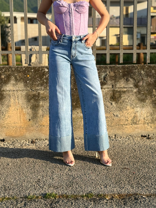 Jeans Piega Chiaro